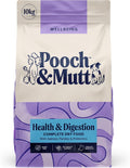 Pooch & Mutt - Health & Digestion Complete Dry Dog Food Grain Free (Regular Sized Kibble), for Senstive Stomachs and Digestion Health, Salmon and Sweet Potato, 10kg (packaging may vary)